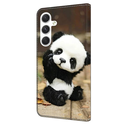 For Samsung Galaxy A16 5G Case Pattern Printed Protective Leather Flip Phone Case