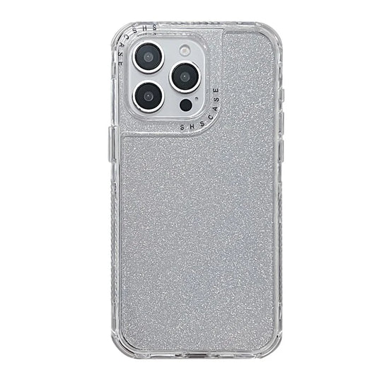 For iPhone 16 Pro Max Case Glitter Design PC+TPU Shockproof Phone Cover