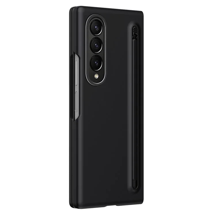 For Samsung Galaxy Z Fold4 5G Case Hard PC Phone Cover with Tempered Glass Film and Stylus