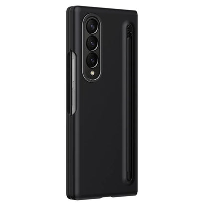 For Samsung Galaxy Z Fold4 5G Case Hard PC Phone Cover with Tempered Glass Film and Stylus