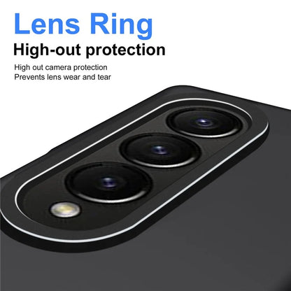 For Samsung Galaxy Z Fold4 5G Case Hard PC Phone Cover with Tempered Glass Film and Stylus