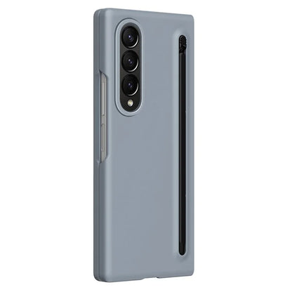 For Samsung Galaxy Z Fold4 5G Case Hard PC Phone Cover with Tempered Glass Film and Stylus