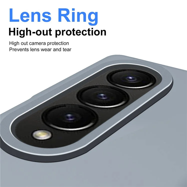 For Samsung Galaxy Z Fold4 5G Case Hard PC Phone Cover with Tempered Glass Film and Stylus