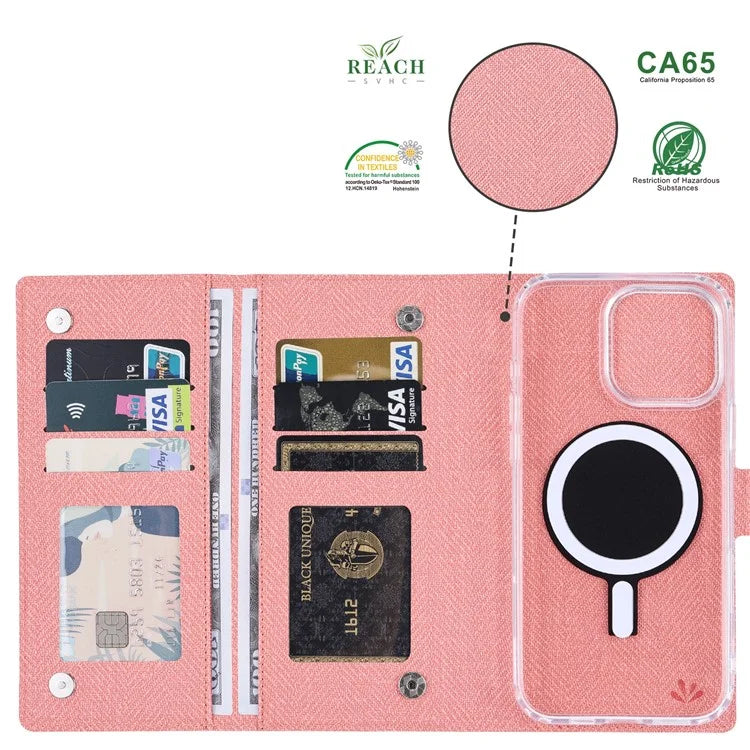 VILI GBS-C Series for iPhone 16 Pro Max Case Detachable PU Leather Magnetic Phone Cover