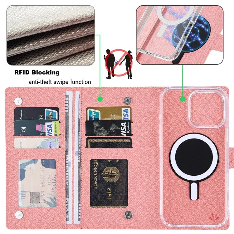 VILI GBS-C Series for iPhone 16 Pro Max Case Detachable PU Leather Magnetic Phone Cover