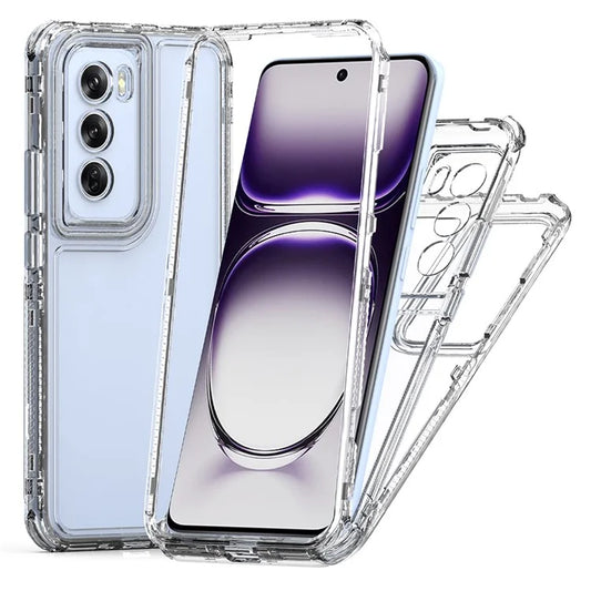 For Oppo Reno12 5G (Global) Case Anti-Scratch Acrylic+TPU Clear Phone Cover