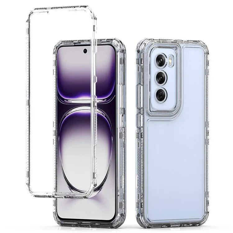 For Oppo Reno12 5G (Global) Case Anti-Scratch Acrylic+TPU Clear Phone Cover