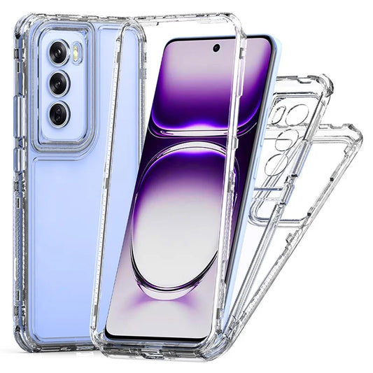 For Oppo Reno12 Pro 5G (Global) Case Anti-Scratch Acrylic+TPU Clear Phone Cover