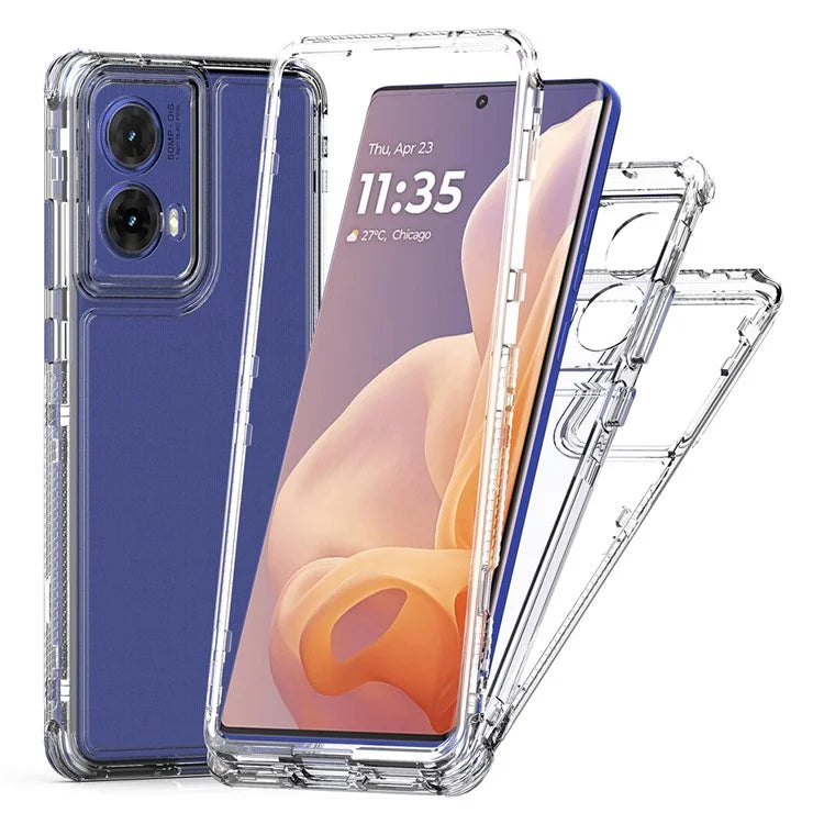 For Motorola Moto G85 5G  /  S50 Neo 5G Case Anti-Scratch Acrylic+TPU Clear Phone Cover