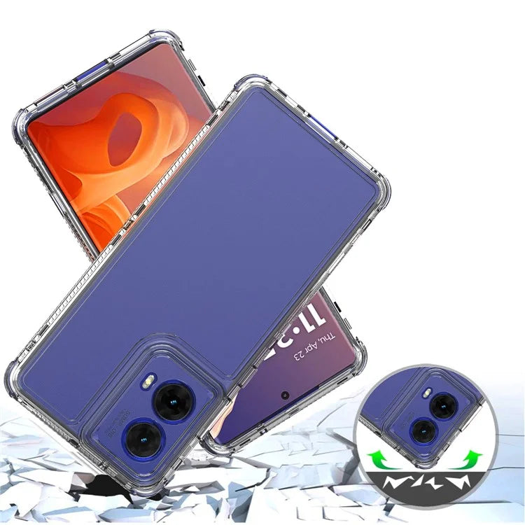 For Motorola Moto G85 5G  /  S50 Neo 5G Case Anti-Scratch Acrylic+TPU Clear Phone Cover