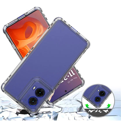 For Motorola Moto G85 5G  /  S50 Neo 5G Case Anti-Scratch Acrylic+TPU Clear Phone Cover