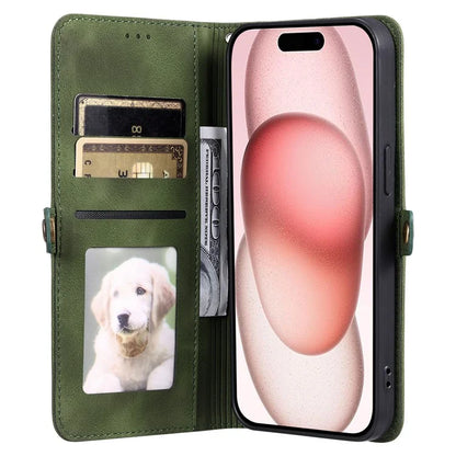 Style 016 For iPhone 14 Pro Case Skin Feel Totem Imprinted Wallet Leather Phone Cover