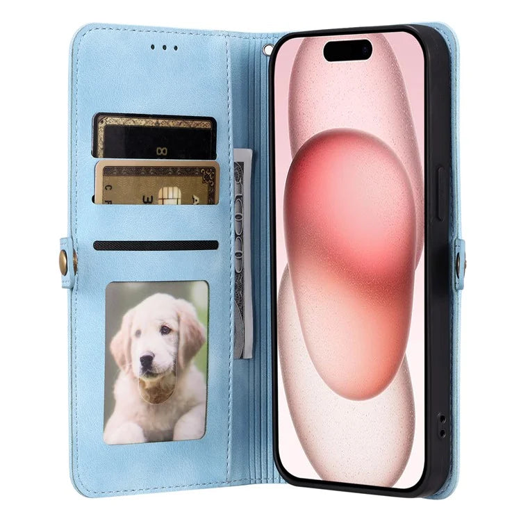 Style 016 For iPhone 14 Pro Case Skin Feel Totem Imprinted Wallet Leather Phone Cover