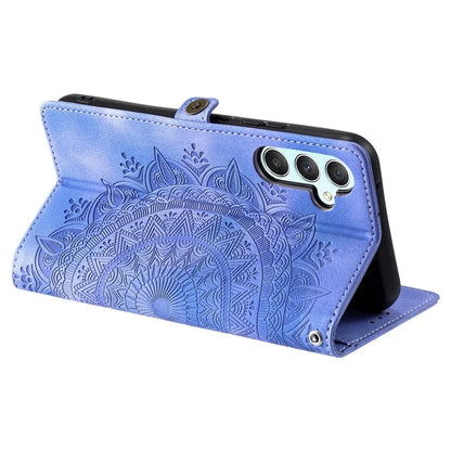 Style 016 For Samsung Galaxy S24 Case Skin Feel Totem Imprinted Wallet Leather Phone Cover