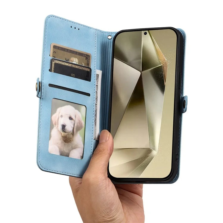 Style 016 For Samsung Galaxy A35 5G Case Skin Feel Totem Imprinted Wallet Leather Phone Cover