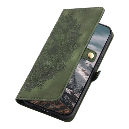 Style 016 For Samsung Galaxy A33 5G Case Skin Feel Totem Imprinted Wallet Leather Phone Cover