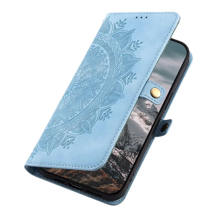 Style 016 For Samsung Galaxy A33 5G Case Skin Feel Totem Imprinted Wallet Leather Phone Cover