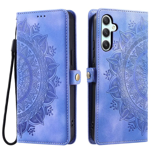 Style 016 For Samsung Galaxy A16 5G Case Skin Feel Totem Imprinted Wallet Leather Phone Cover