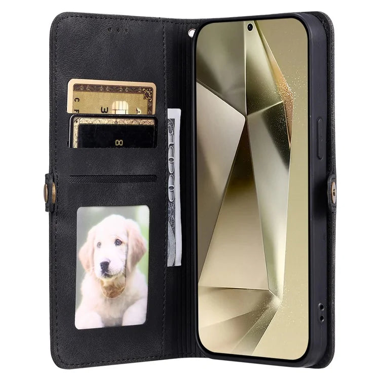 Style 016 For Samsung Galaxy A16 5G Case Skin Feel Totem Imprinted Wallet Leather Phone Cover