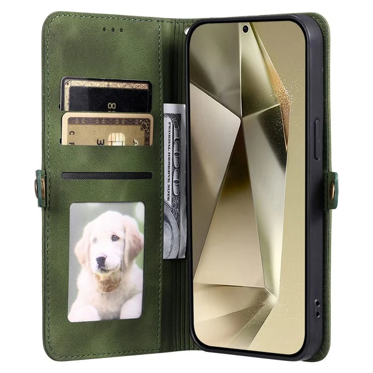 Style 016 For Samsung Galaxy A15 4G / 5G Case Skin Feel Totem Imprinted Wallet Leather Phone Cover