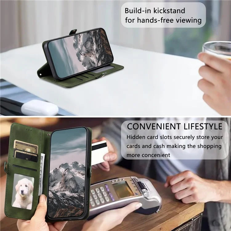 Style 016 For Google Pixel 9 Pro / Pixel 9 Case Skin Feel Totem Imprinted Wallet Leather Phone Cover