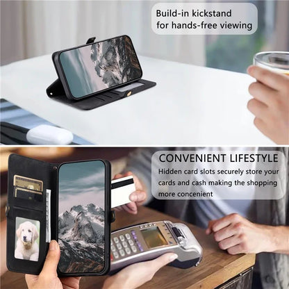 Style 016 For Google Pixel 9 Pro / Pixel 9 Case Skin Feel Totem Imprinted Wallet Leather Phone Cover