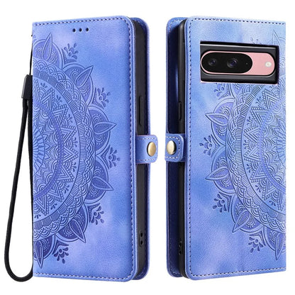 Style 016 For Google Pixel 9 Pro / Pixel 9 Case Skin Feel Totem Imprinted Wallet Leather Phone Cover