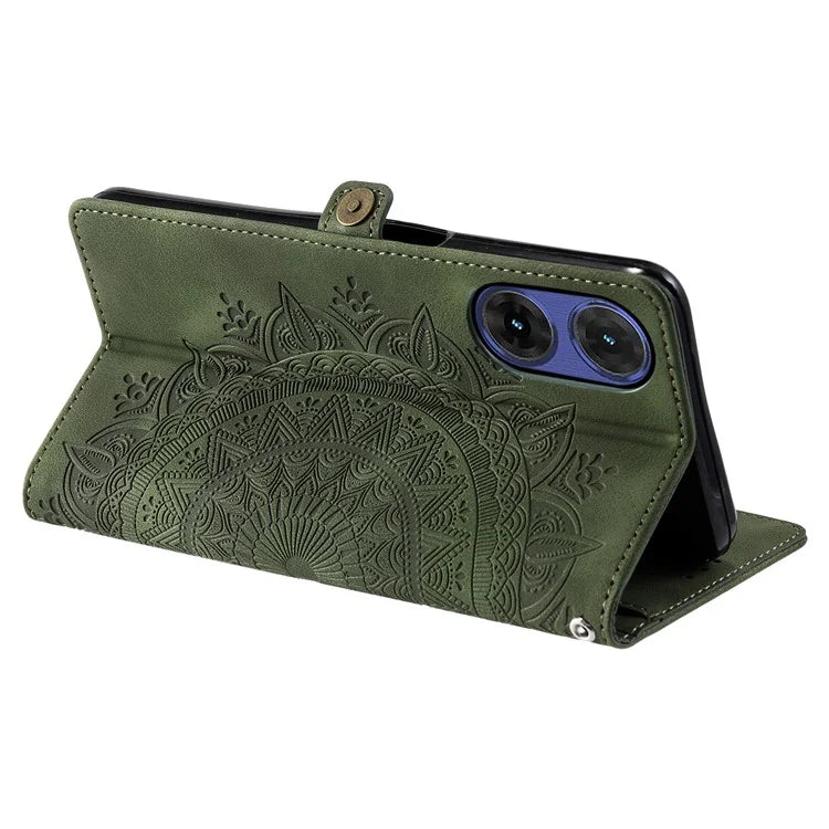 Style 016 For Motorola Moto G85 5G / S50 Neo 5G Case Skin Feel Totem Imprinted Wallet Leather Phone Cover