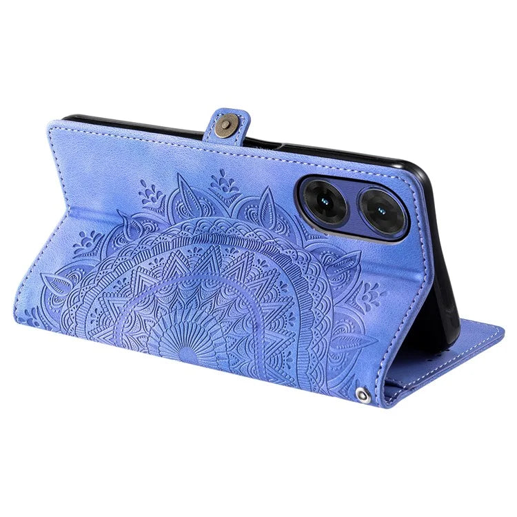 Style 016 For Motorola Moto G85 5G / S50 Neo 5G Case Skin Feel Totem Imprinted Wallet Leather Phone Cover