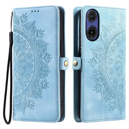 Style 016 For Motorola Moto G85 5G / S50 Neo 5G Case Skin Feel Totem Imprinted Wallet Leather Phone Cover