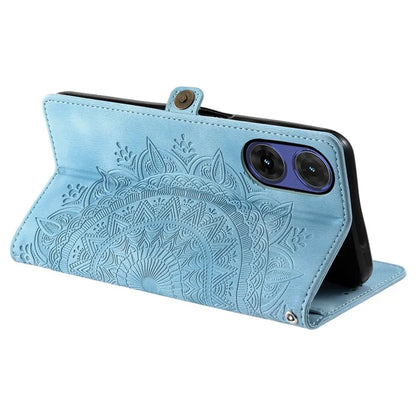 Style 016 For Motorola Moto G85 5G / S50 Neo 5G Case Skin Feel Totem Imprinted Wallet Leather Phone Cover