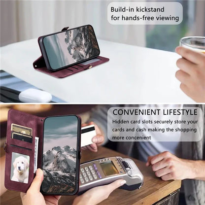 Style 016 For Motorola Moto E14 4G / G24 4G / G04 4G Case Skin Feel Totem Imprinted Wallet Leather Phone Cover