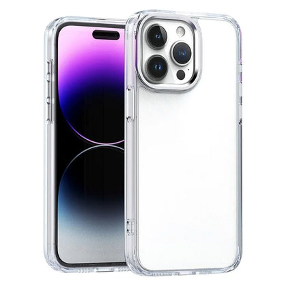 For iPhone 16 Pro Clear Case Shockproof TPU+PC Hybrid Phone Cover