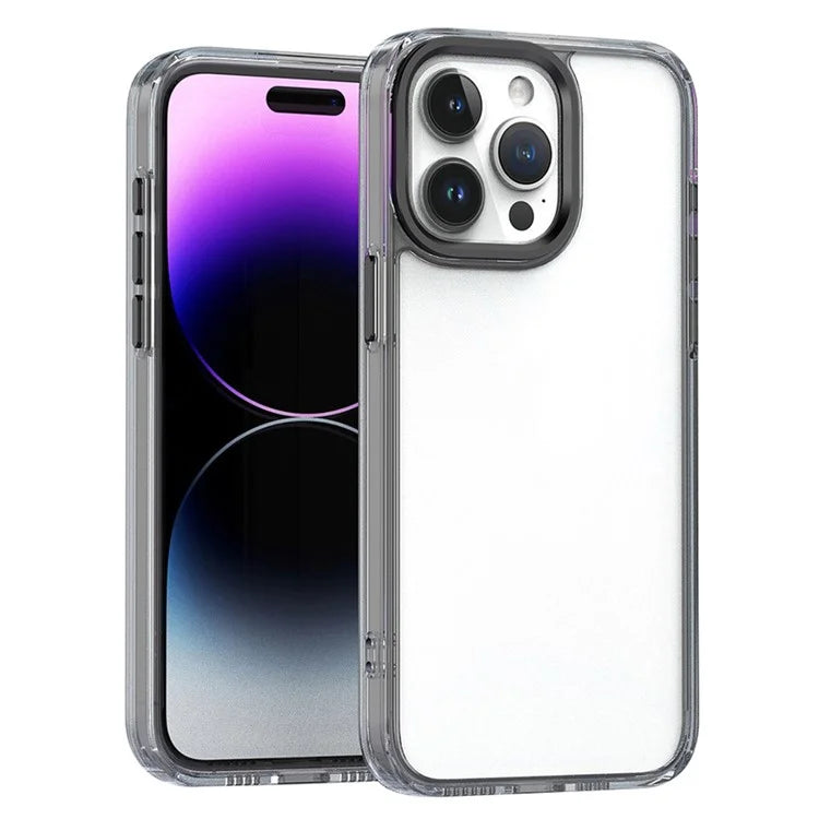 For iPhone 16 Pro Clear Case Shockproof TPU+PC Hybrid Phone Cover