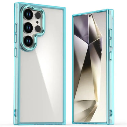 For Samsung Galaxy S24 Ultra Case Shockproof TPU+PC Hybrid Clear Phone Cover