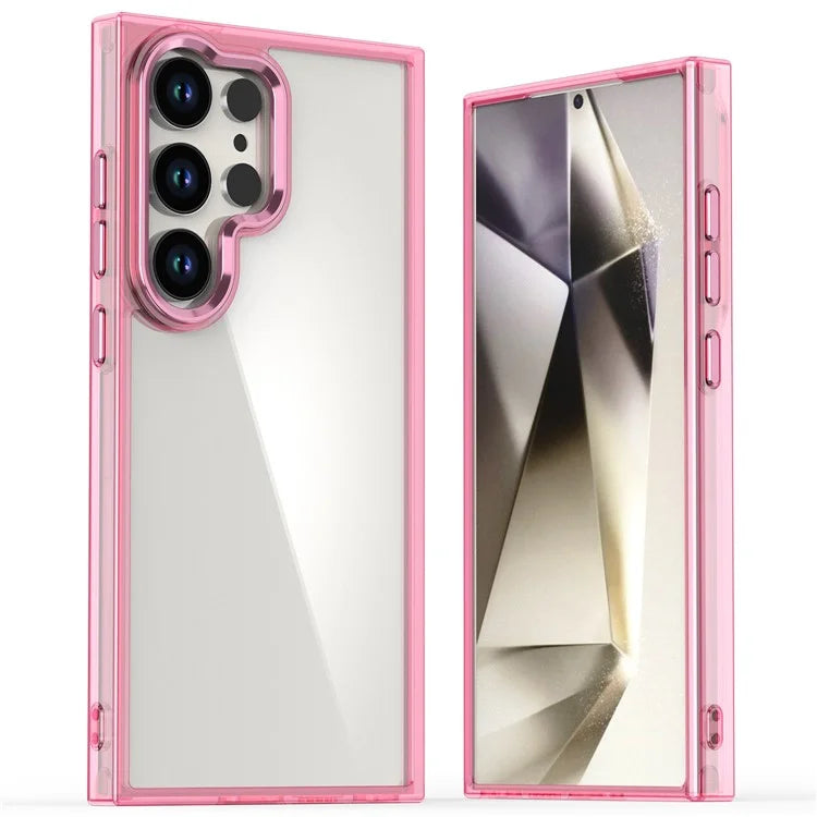 For Samsung Galaxy S24 Ultra Case Shockproof TPU+PC Hybrid Clear Phone Cover