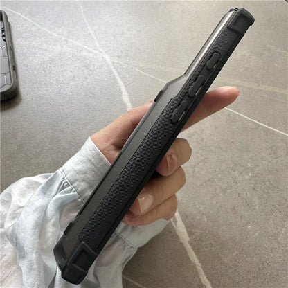 For iPhone 16 Plus Case PC+TPU Dual Layer Back Phone Cover with Card Holder