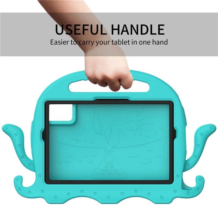 For Samsung Galaxy Tab A9+ / S7 / S8 / S9 / S9 FE / Redmi Pad SE / Xiaomi Pad 6 / Lenovo Tab M11 EVA Case Cartoon Octopus Tablet Cover