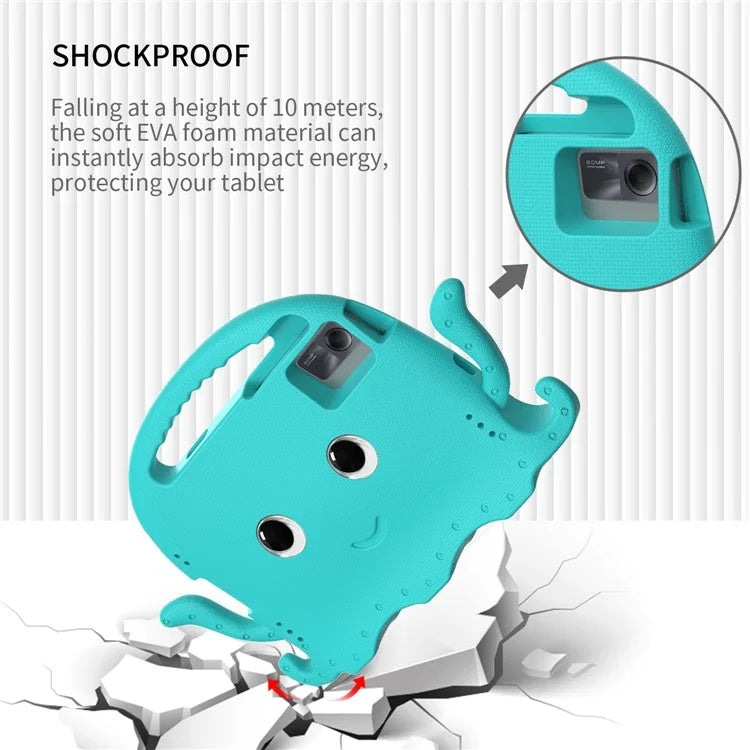 For Samsung Galaxy Tab A9+ / S7 / S8 / S9 / S9 FE / Redmi Pad SE / Xiaomi Pad 6 / Lenovo Tab M11 EVA Case Cartoon Octopus Tablet Cover