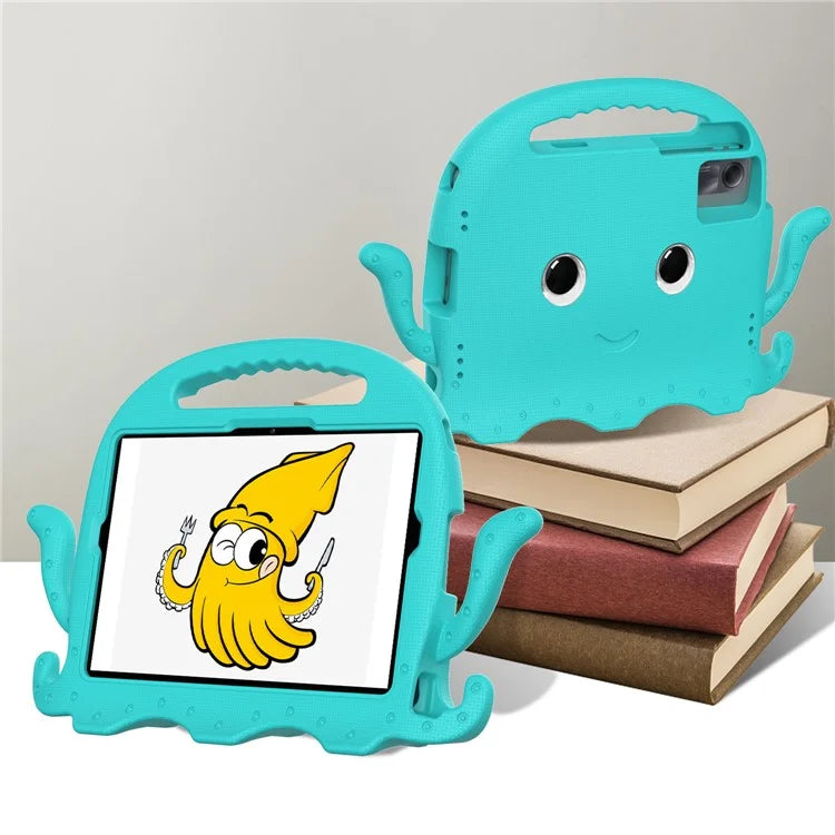 For Samsung Galaxy Tab A9+ / S7 / S8 / S9 / S9 FE / Redmi Pad SE / Xiaomi Pad 6 / Lenovo Tab M11 EVA Case Cartoon Octopus Tablet Cover