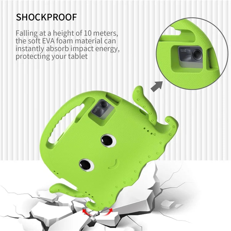 For Samsung Galaxy Tab A9+ / S7 / S8 / S9 / S9 FE / Redmi Pad SE / Xiaomi Pad 6 / Lenovo Tab M11 EVA Case Cartoon Octopus Tablet Cover