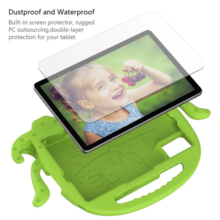 For Samsung Galaxy Tab A9+ / S7 / S8 / S9 / S9 FE / Redmi Pad SE / Xiaomi Pad 6 / Lenovo Tab M11 EVA Case Cartoon Octopus Tablet Cover