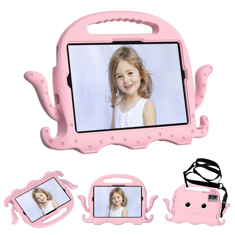 For Samsung Galaxy Tab A9+ / S7 / S8 / S9 / S9 FE / Redmi Pad SE / Xiaomi Pad 6 / Lenovo Tab M11 EVA Case Cartoon Octopus Tablet Cover