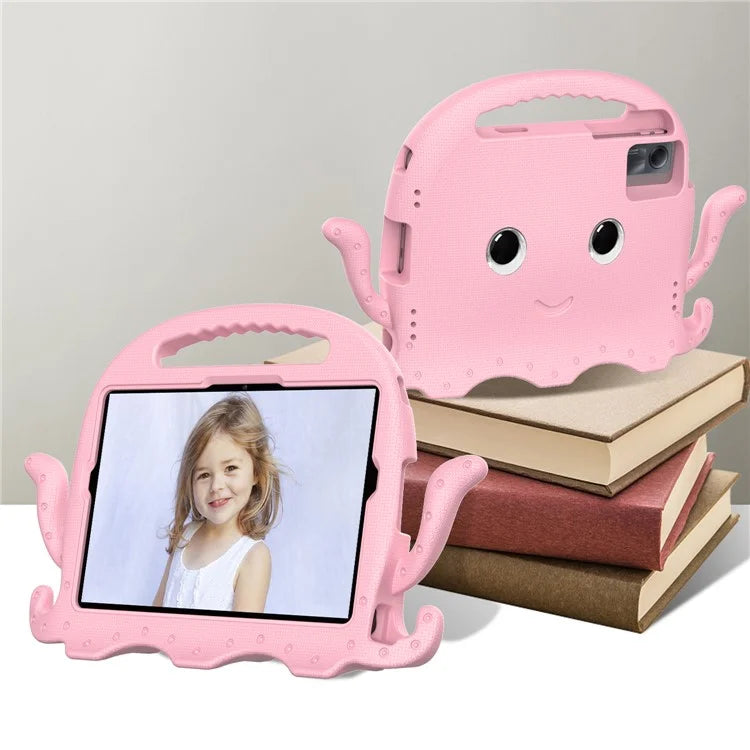 For Samsung Galaxy Tab A9+ / S7 / S8 / S9 / S9 FE / Redmi Pad SE / Xiaomi Pad 6 / Lenovo Tab M11 EVA Case Cartoon Octopus Tablet Cover