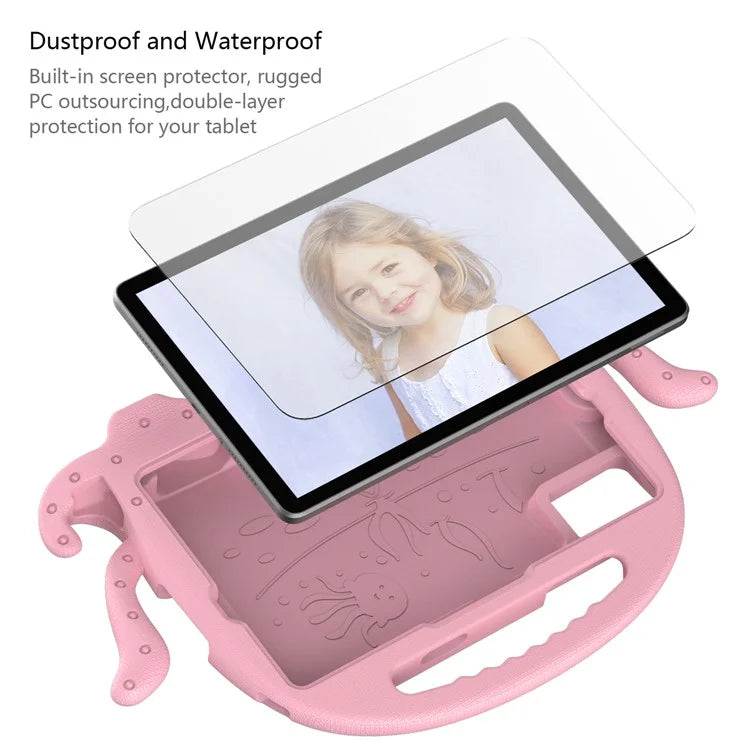 For Samsung Galaxy Tab A9+ / S7 / S8 / S9 / S9 FE / Redmi Pad SE / Xiaomi Pad 6 / Lenovo Tab M11 EVA Case Cartoon Octopus Tablet Cover