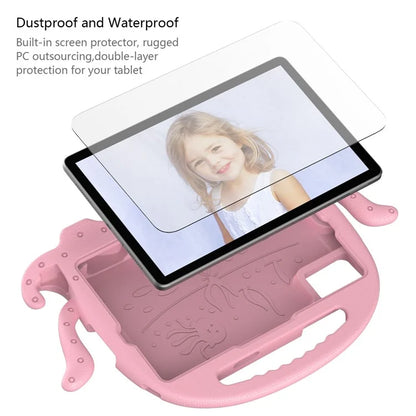 For Samsung Galaxy Tab A9+ / S7 / S8 / S9 / S9 FE / Redmi Pad SE / Xiaomi Pad 6 / Lenovo Tab M11 EVA Case Cartoon Octopus Tablet Cover