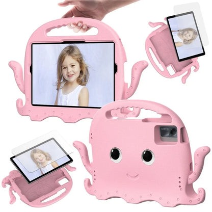 For Samsung Galaxy Tab A9+ / S7 / S8 / S9 / S9 FE / Redmi Pad SE / Xiaomi Pad 6 / Lenovo Tab M11 EVA Case Cartoon Octopus Tablet Cover