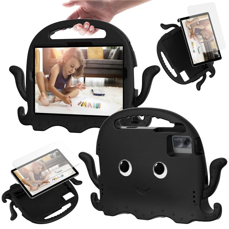 For Samsung Galaxy Tab A9+ / S7 / S8 / S9 / S9 FE / Redmi Pad SE / Xiaomi Pad 6 / Lenovo Tab M11 EVA Case Cartoon Octopus Tablet Cover