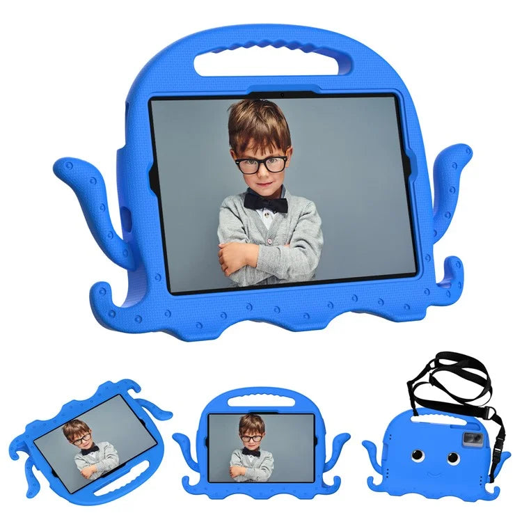 For Samsung Galaxy Tab A9+ / S7 / S8 / S9 / S9 FE / Redmi Pad SE / Xiaomi Pad 6 / Lenovo Tab M11 EVA Case Cartoon Octopus Tablet Cover