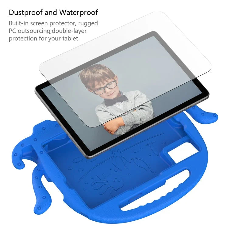 For Samsung Galaxy Tab A9+ / S7 / S8 / S9 / S9 FE / Redmi Pad SE / Xiaomi Pad 6 / Lenovo Tab M11 EVA Case Cartoon Octopus Tablet Cover